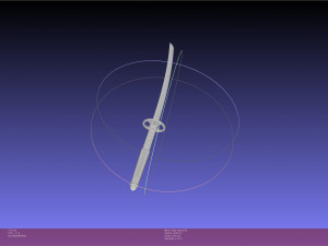 Bleach Kuchiki Rukia Sword Printable Assembly 3D Принт Модель