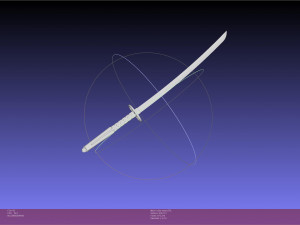 Bleach Kuchiki Rukia Sword Printable Assembly 3D Принт Модель