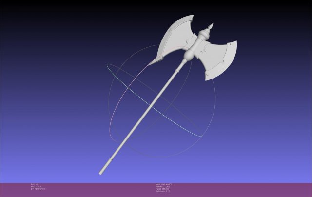 Frieren Stark Axe Printable Model 3D Print Model .c4d .max .obj .3ds .fbx .stl .blend 