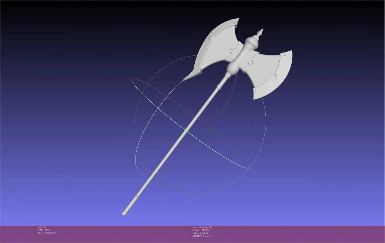 Frieren Stark Axe Printable Model 3D Print Model .c4d .max .obj .3ds .fbx .stl .blend 