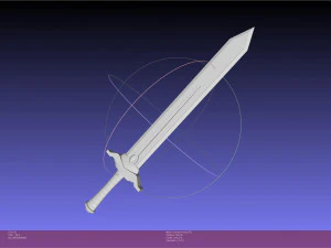 Frieren Himmel Hero Sword Printable Assembly 3D Print Model