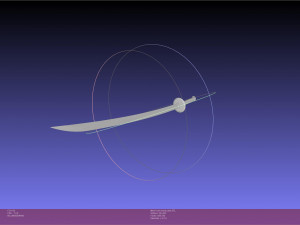 One Piece Trafalga Law Sword And Sheath Assembly 3D-printmodel