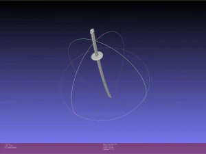 One Piece Trafalga Law Sword And Sheath Assembly 3D Print Model