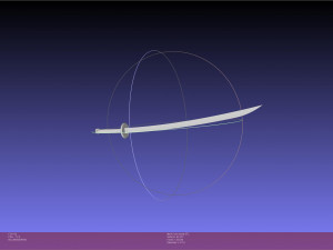 One Piece Trafalga Law Sword And Sheath Assembly 3D-printmodel