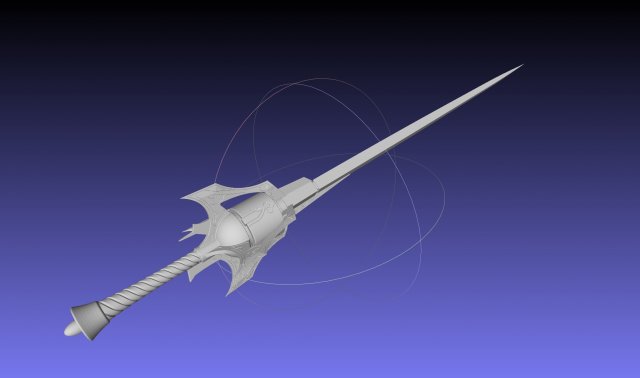 RWBY Weiss Rapier Myrtenaster Printable Assembly 3Dプリントモデル .c4d .max .obj .3ds .fbx .stl .blend 