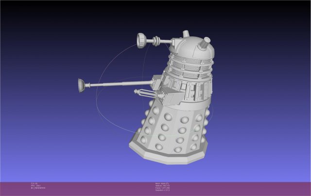 Doctor Who Dalek Modelo de impresión 3D .c4d .max .obj .3ds .fbx .stl .blend 