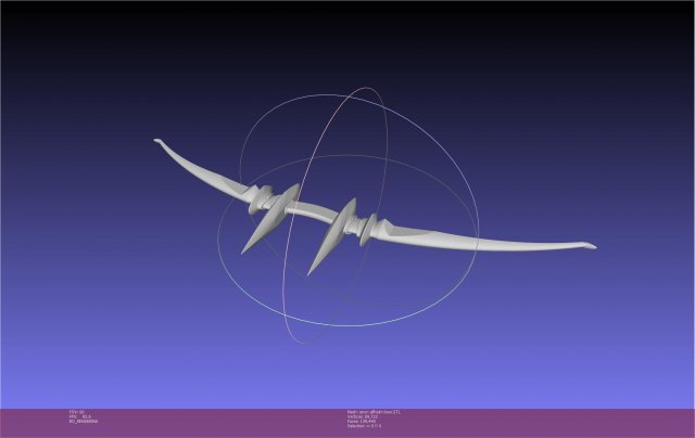 Sword Art Online Sinon Alfheim Bow Printable Assembly Modelo de impresión 3D .c4d .max .obj .3ds .fbx .stl .blend 