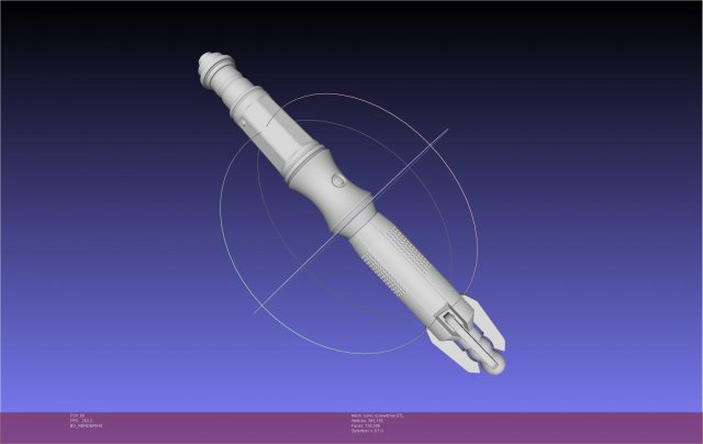 Doctor Who 11-12 Sonic Screwdriver 3Dプリントモデル .c4d .max .obj .3ds .fbx .stl .blend 