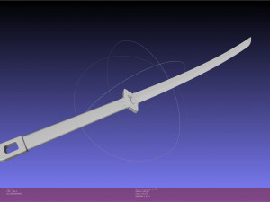Blue Exorcist Rin Okumura Kurikara Sword And Sheath 3D Print Model