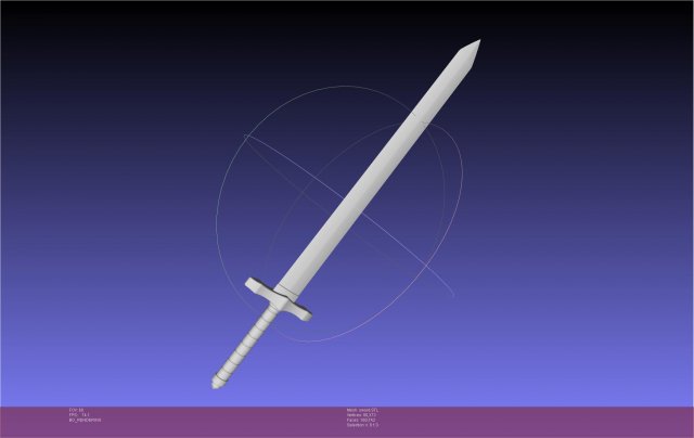 Solo Leveling Sword Intact And Broken Assembly Modello di stampa 3D .c4d .max .obj .3ds .fbx .stl .blend 