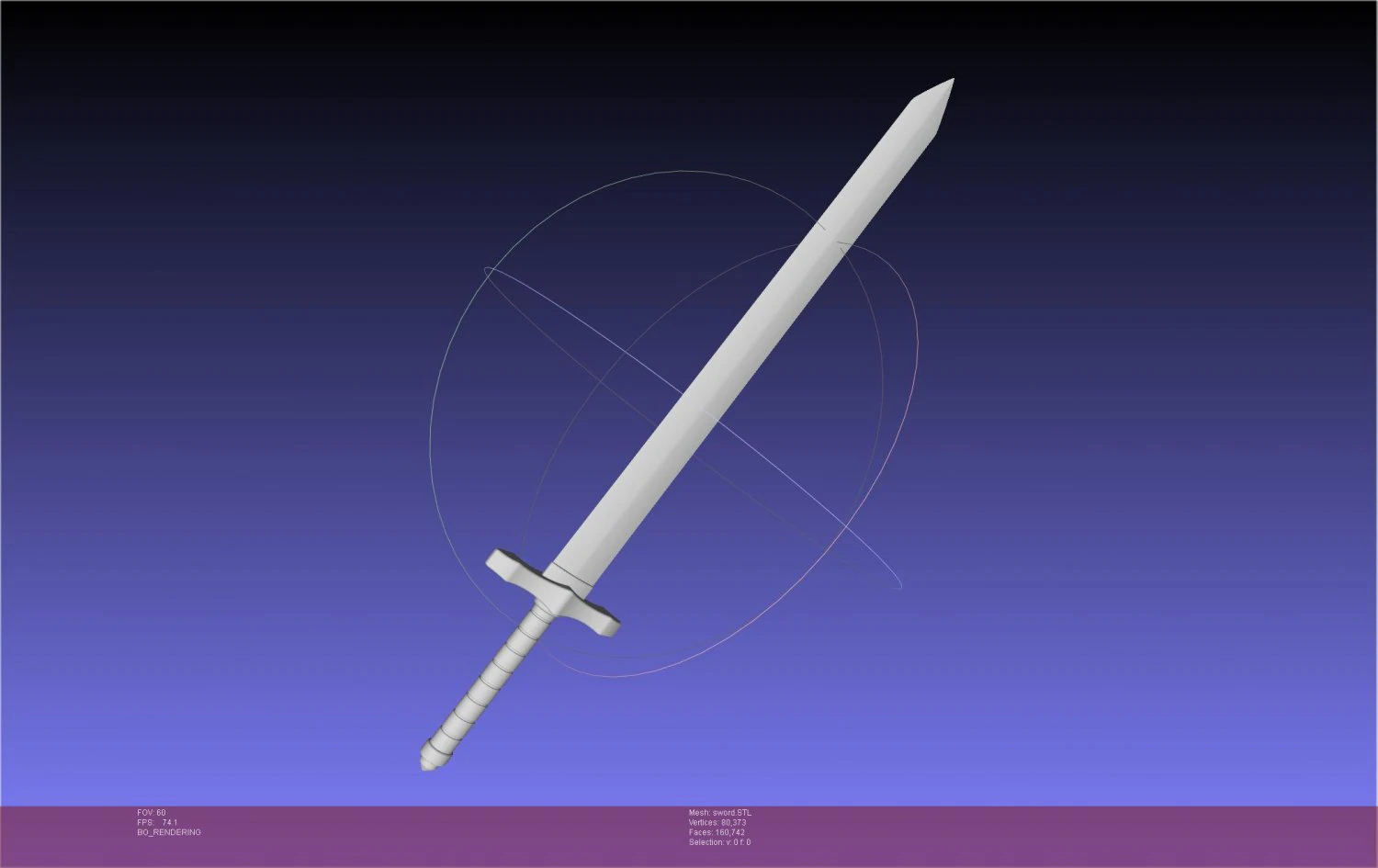 Solo Leveling Sword Intact And Broken Assembly 3D Print Model .c4d .max .obj .3ds .fbx .stl .blend