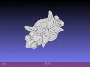 &Eacute;pingle &agrave; cheveux foug&egrave;re Frieren Modèles 3D en vedette