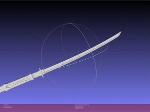 Ao No Exorcist Shura Kirigakure Fang Sword 3D Print Model