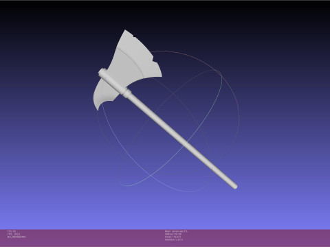 Dungeon Meshi Senshi Axe 3D Baskı Modeli