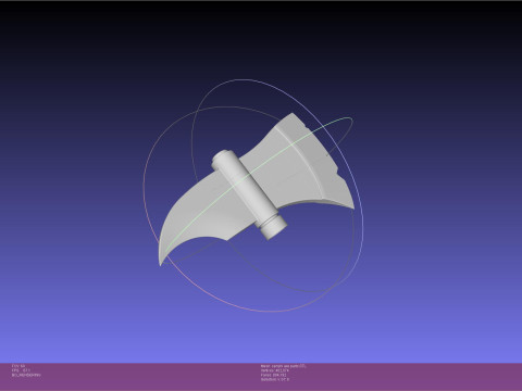 Dungeon Meshi Senshi Axe Model Cetak 3D