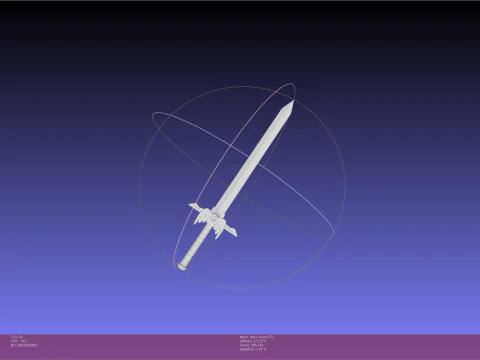 Espada Meshi Laios do Calabou&ccedil;o Modelo de Impressão 3D