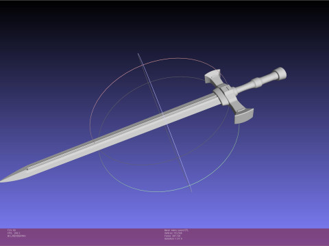 Dungeon Meshi Kabru Sword 3D प्रिंट मॉडल