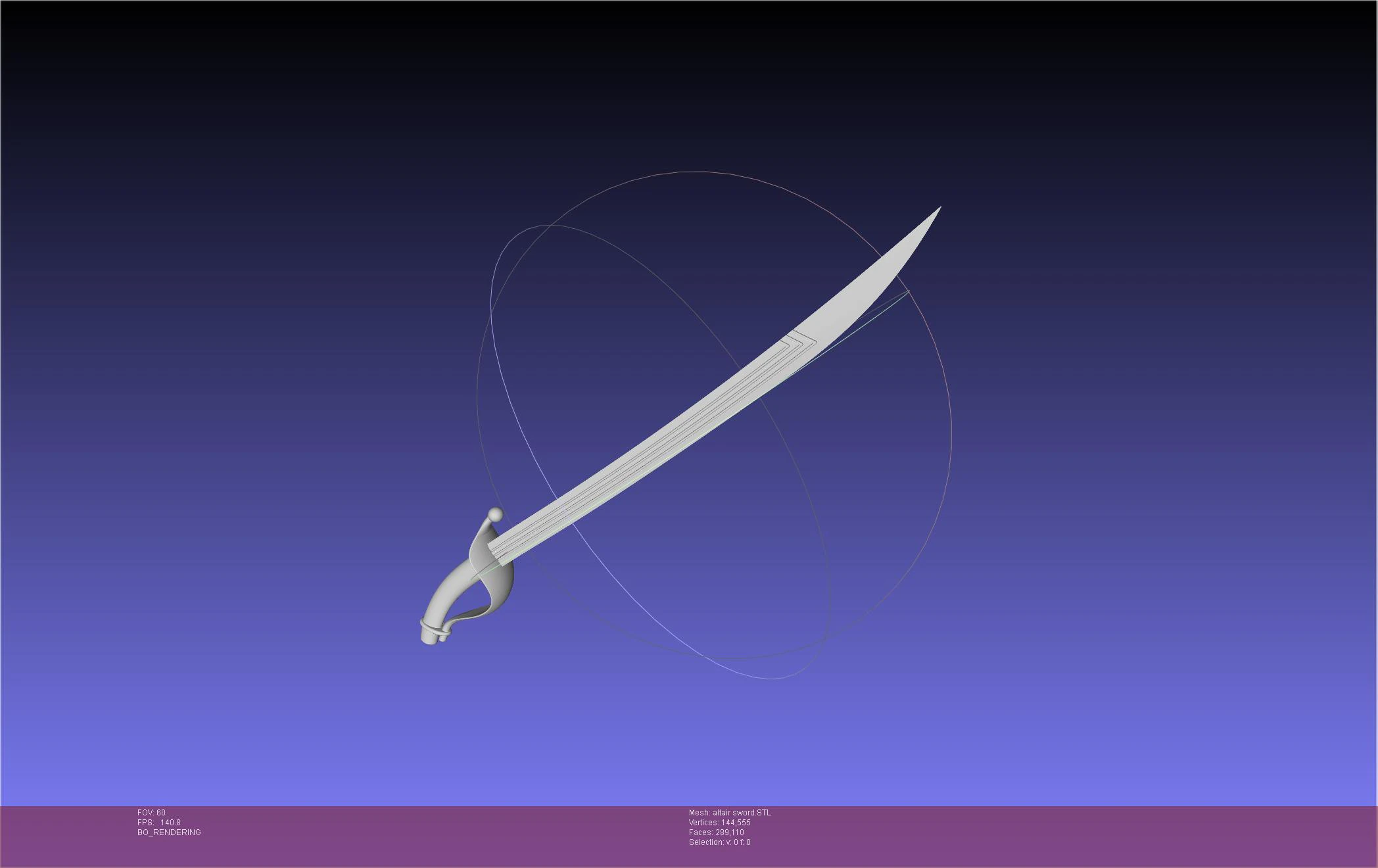 Re-Creators Altair Sword 3D Print Model .c4d .max .obj .3ds .fbx .stl .blend