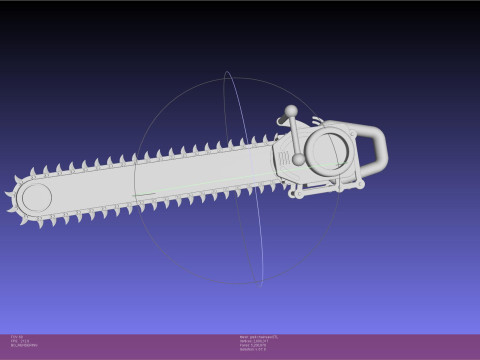 Black Butler Grell Chainsaw 3Dプリントモデル