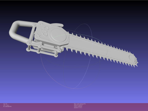 Black Butler Grell Chainsaw 3Dプリントモデル