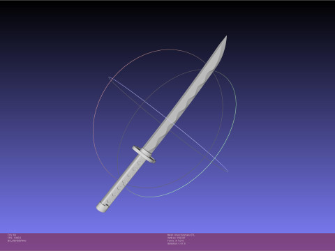 Konosuba Kazuma Sword Chunchunmaru Modelo de impresión 3D