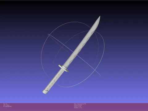 Konosuba Kazuma Espada Chunchunmaru Modelo de Impressão 3D