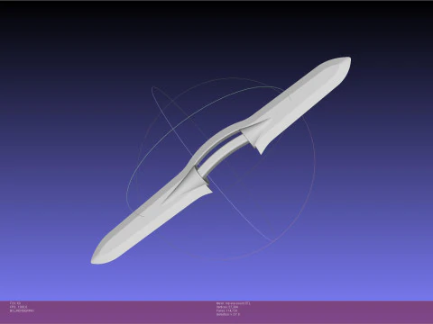 Evangelion Seri &Uuml;retim Eva Kılıcı 3D Baskı Modeli