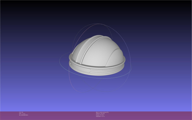 Murder Drones Worker Helmet Model Cetak 3D .c4d .max .obj .3ds .fbx .stl .blend 