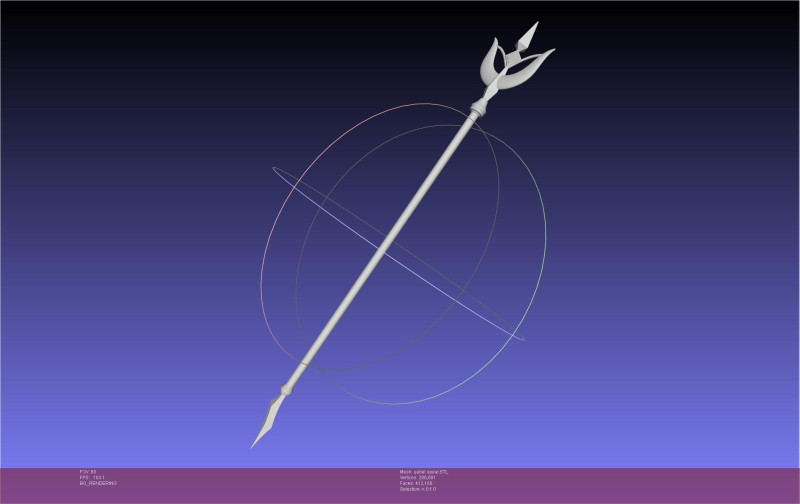 Frieren Uebel Spear Ends 3D 打印模型 .c4d .max .obj .3ds .fbx .stl .blend 