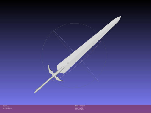 Claymore Clare Sword 3Dプリントモデル