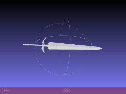 Claymore Clare Sword 3D 프린트 모델