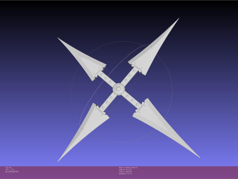 Final Fantasy VII Yuffie Shuriken 3D Print Model