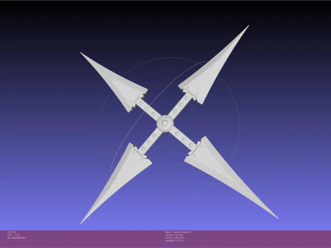 Final Fantasy VII Yuffie Shuriken Modèles 3D en vedette