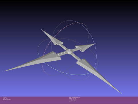 Final Fantasy VII Yuffie Shuriken 3D 打印模型