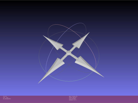 Final Fantasy VII Yuffie Shuriken 3D 打印模型