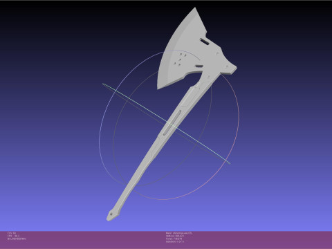Kaiju No 8 Shinomiya Axe Assembly 3D Print Model