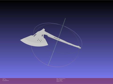 Kaiju No 8 Shinomiya Axe Assembly 3D Print Model