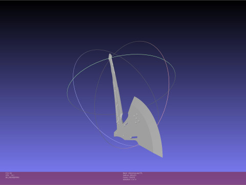 Kaiju No 8 Shinomiya Axe Assembly 3D Print Model