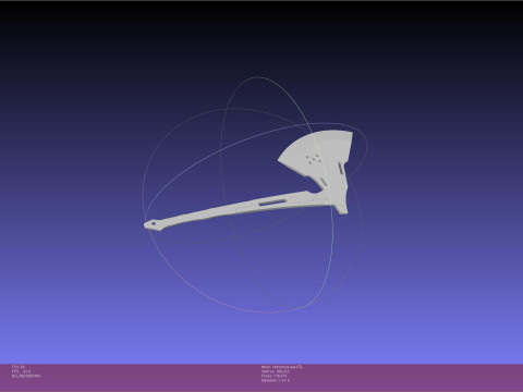 Kaiju No 8 Shinomiya Axe Assembly 3D Print Model