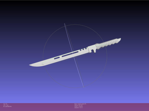 Kaiju No 8 Soshiro Hoshina Blade 3D 프린트 모델