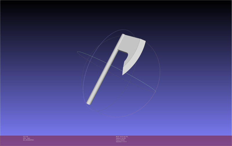 Chainsaw Man Denji Axe 3Dプリントモデル .c4d .max .obj .3ds .fbx .stl .blend 