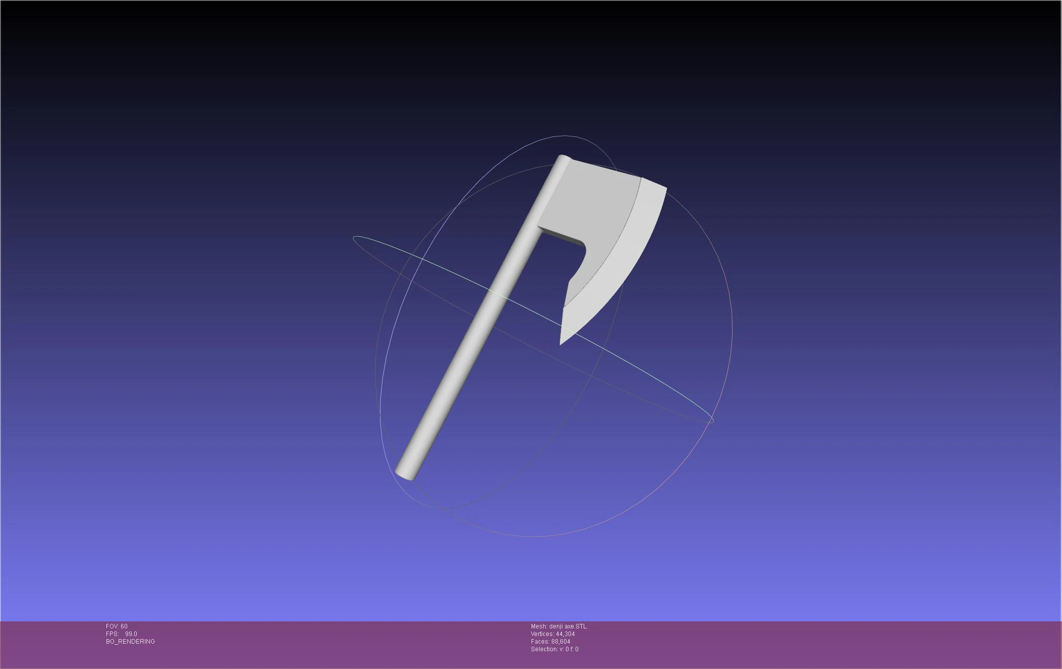 Chainsaw Man Denji Axe 3D Print Model .c4d .max .obj .3ds .fbx .stl .blend