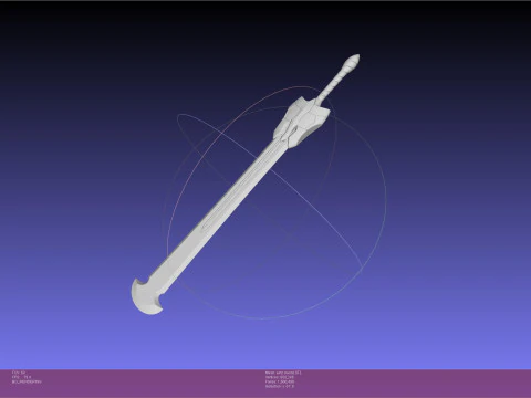 Overlord Ainz Great Sword 3D Print Model