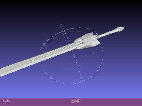 Overlord Ainz Great Sword Model Cetak 3D