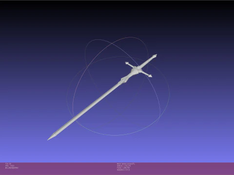 Zelda Twilight Princess Zeldas Sword Printable Assembly 3D Print Model