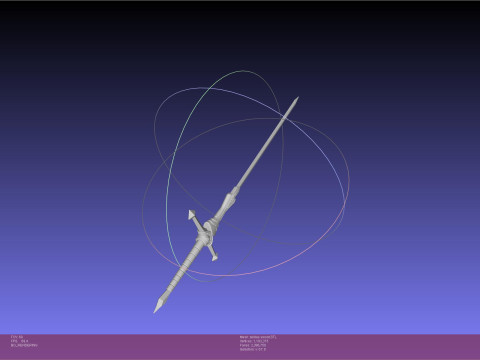 Zelda Twilight Princess Zeldas Sword Printable Assembly 3D Принт Модель
