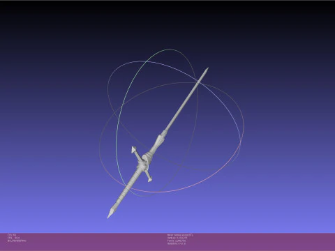 Zelda Twilight Princess Zeldas Sword Printable Assembly 3D Print Model