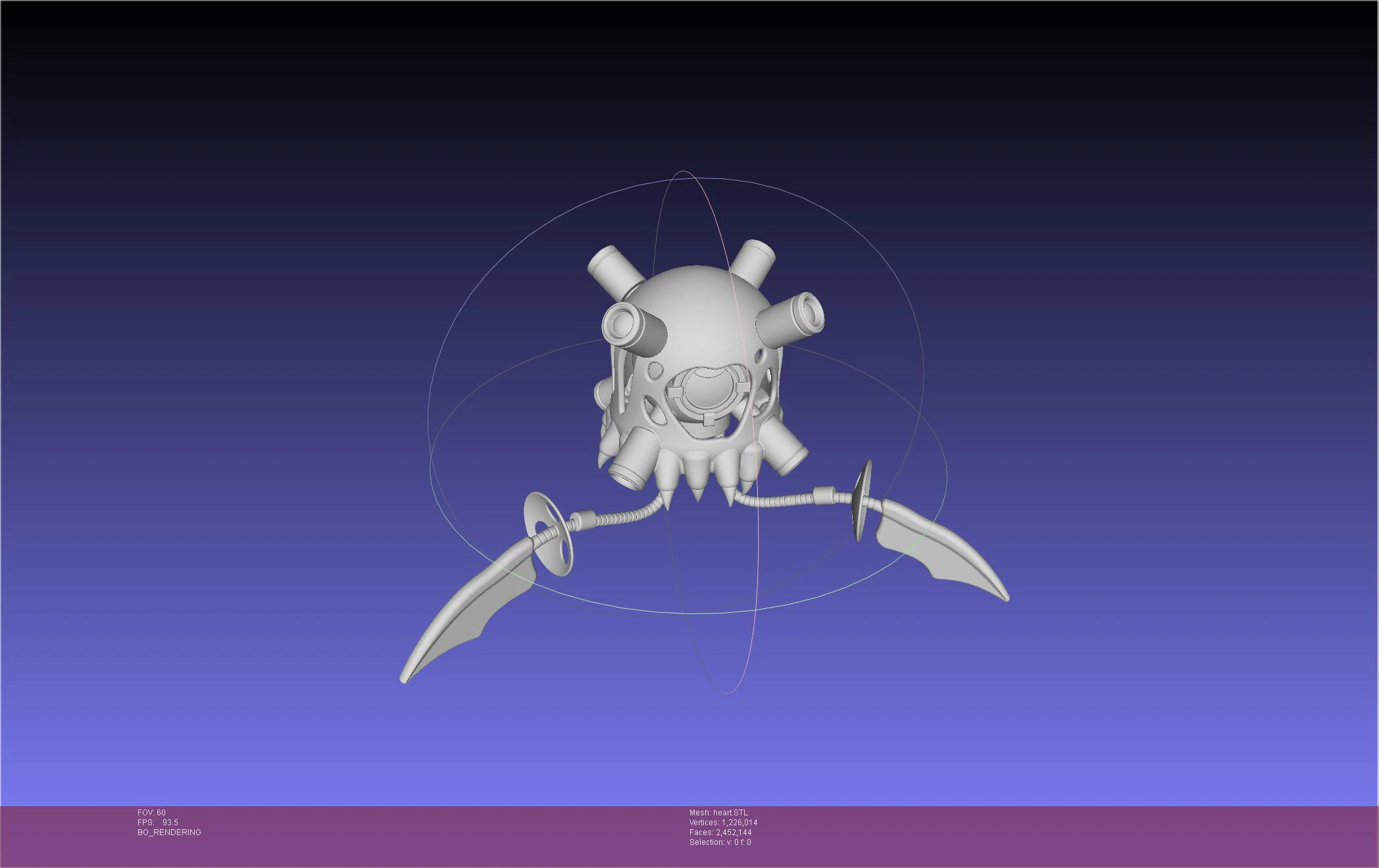 Murder Drones Heart 3D Print Model .c4d .max .obj .3ds .fbx .stl .blend