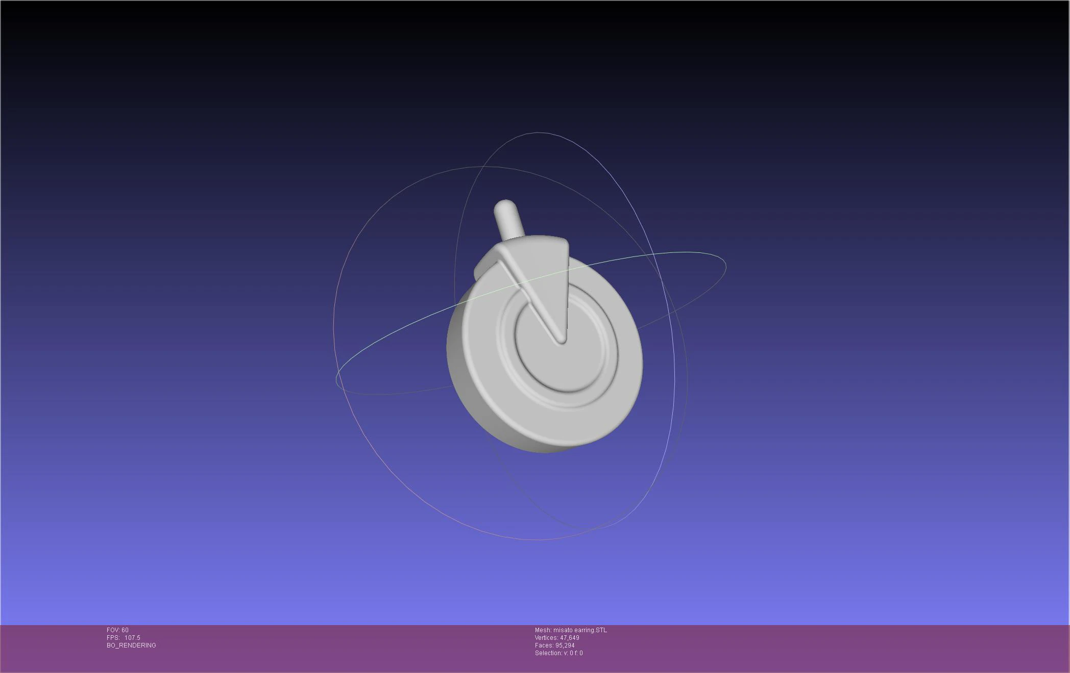Evangelion Misato Earring 3D Print Model .c4d .max .obj .3ds .fbx .stl .blend 