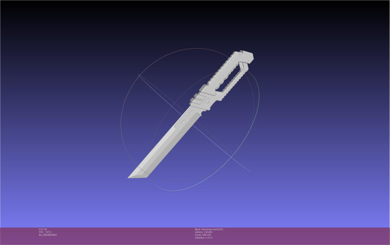 Zenless Zone Zero Nekomiya Mana Sword 3D printmodel .c4d .max .obj .3ds .fbx .stl .blend 
